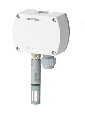 Siemens QFA3160 OUTSIDE AIR RH AND TEMP SENSOR, 2 PERCENT, RH: 0-10 VDC, T: 0-10 VDC