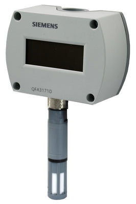 Siemens QFA3171D OUTSIDE AIR RH & T SENSOR, 2 PERCENT, RH: 4-20 MA T: 4-20 MA, DISPLAY
