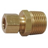 Jones Stephens C74059LF 1/4" x 1/4" Brass Compression x MIP Connector, Bag of 10