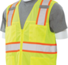 Delta Plus WEL61834HL2X S149 CL 2 Safety Vest, 2X, Hi Viz Lime
