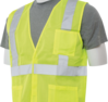 Delta Plus WEL61631HLXL S362P CL 2 Safety Vest With Pockets, XL, Hi Viz Lime
