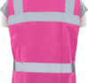 Delta Plus WEL61925HP5X S721 Non-ANSI Fitted Women's Safety Vest, Hi Viz Pink, 5X