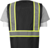Delta Plus WEL63334BK2X S863C Non-ANSI Mesh Safety Vest Black, 2X