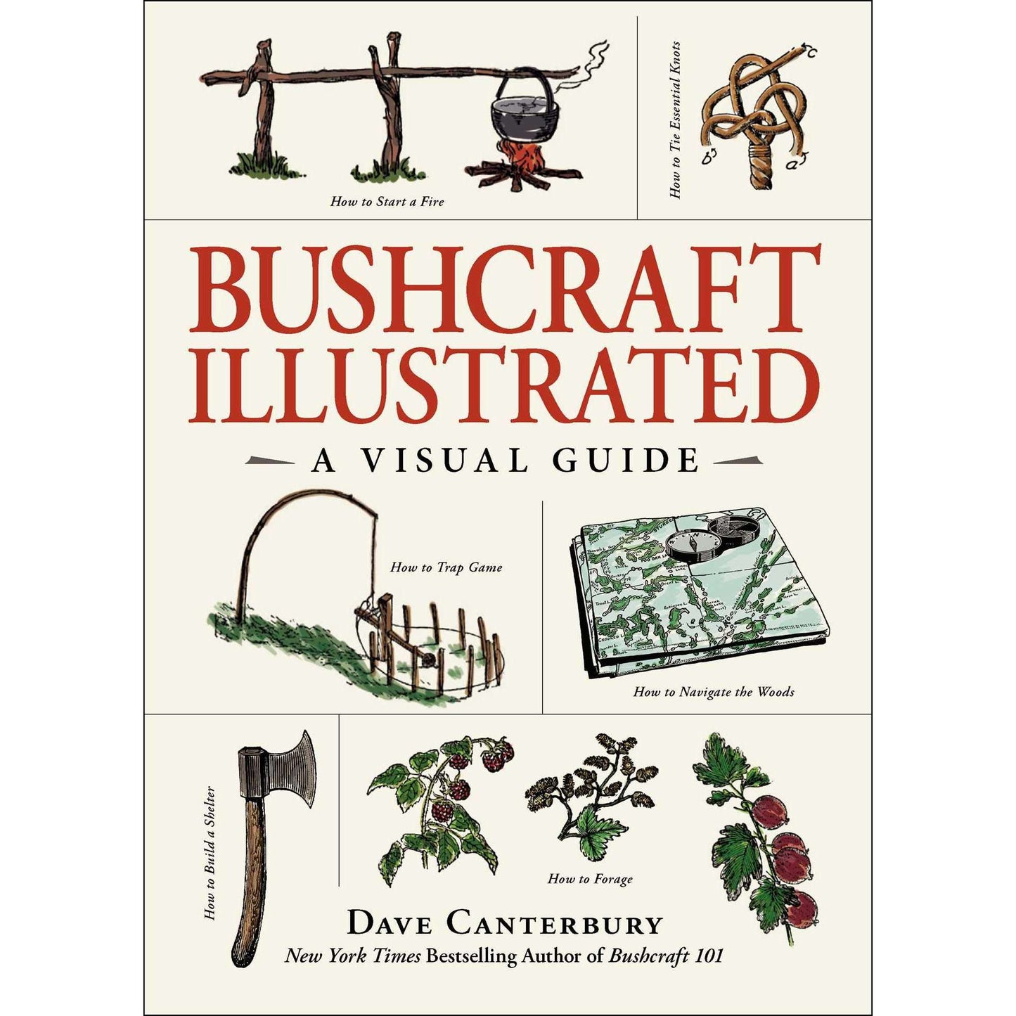 Paradise Clay SIM385 Bushcraft Illustrated: A Visual Guide - Book