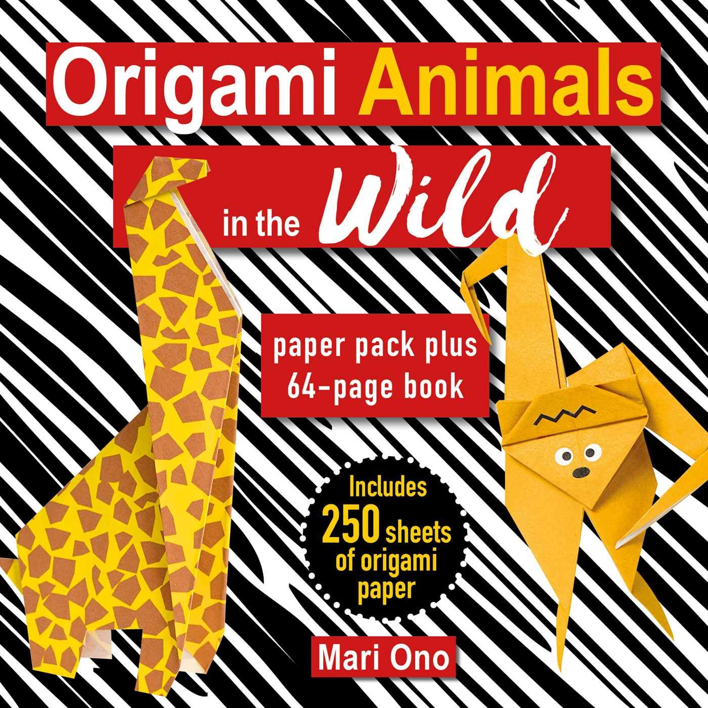 Paradise Clay SIM435 Origami Animals in the Wild: Paper pack plus 64-page Book - Book