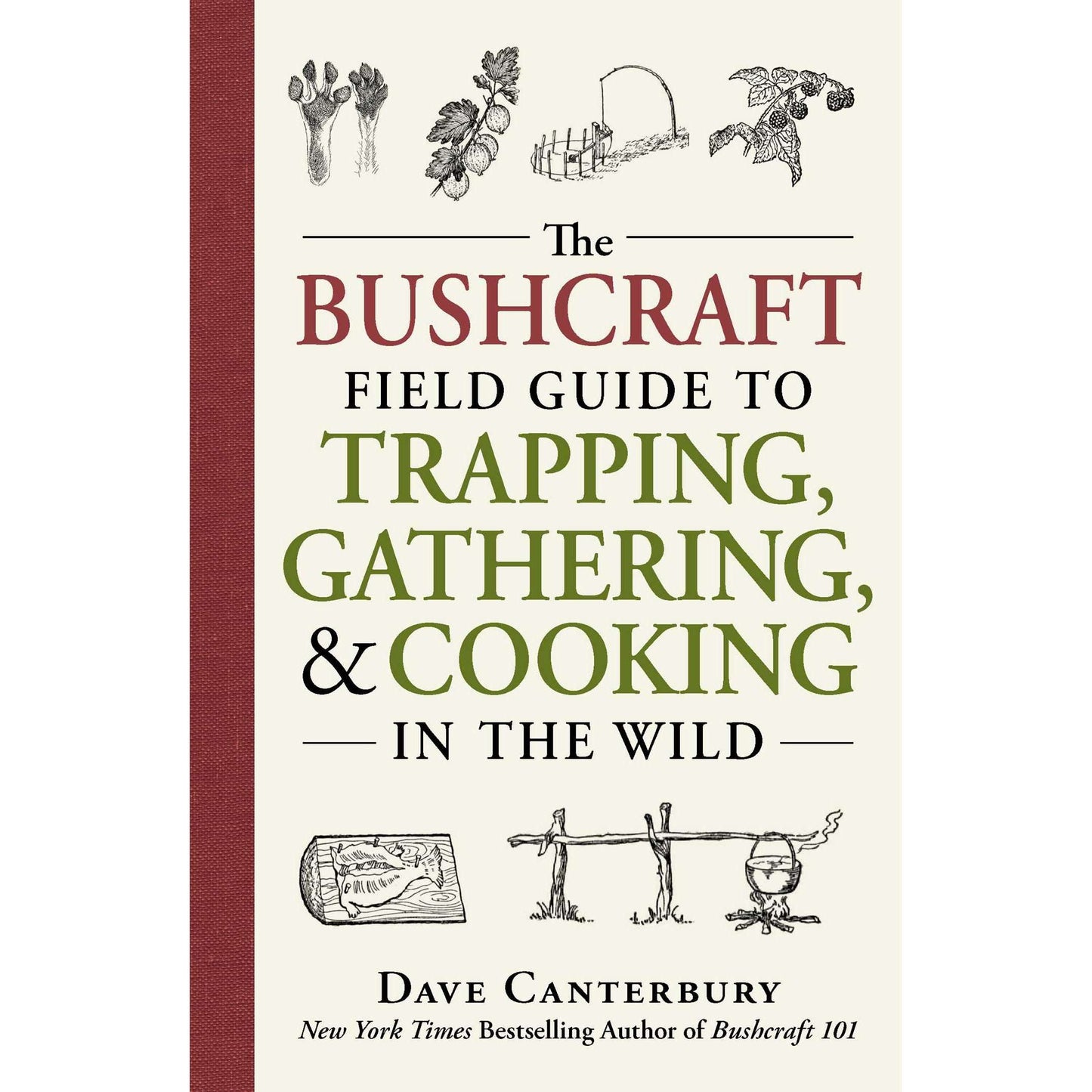 Paradise Clay SIM446 The Bushcraft Field Guide to Trapping, Gathering, and Cooking in the Wild - Book