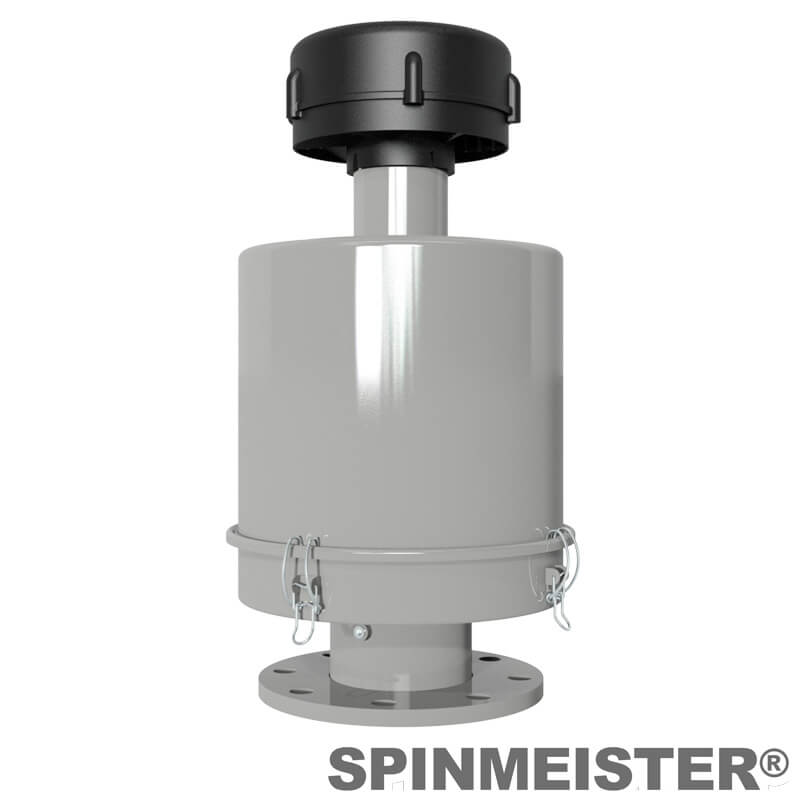 Solberg SM3-234P-400F SpinMeister Extreme Duty Inlet Filter, 4" Flange Connection, Paper Element, 2 Micron
