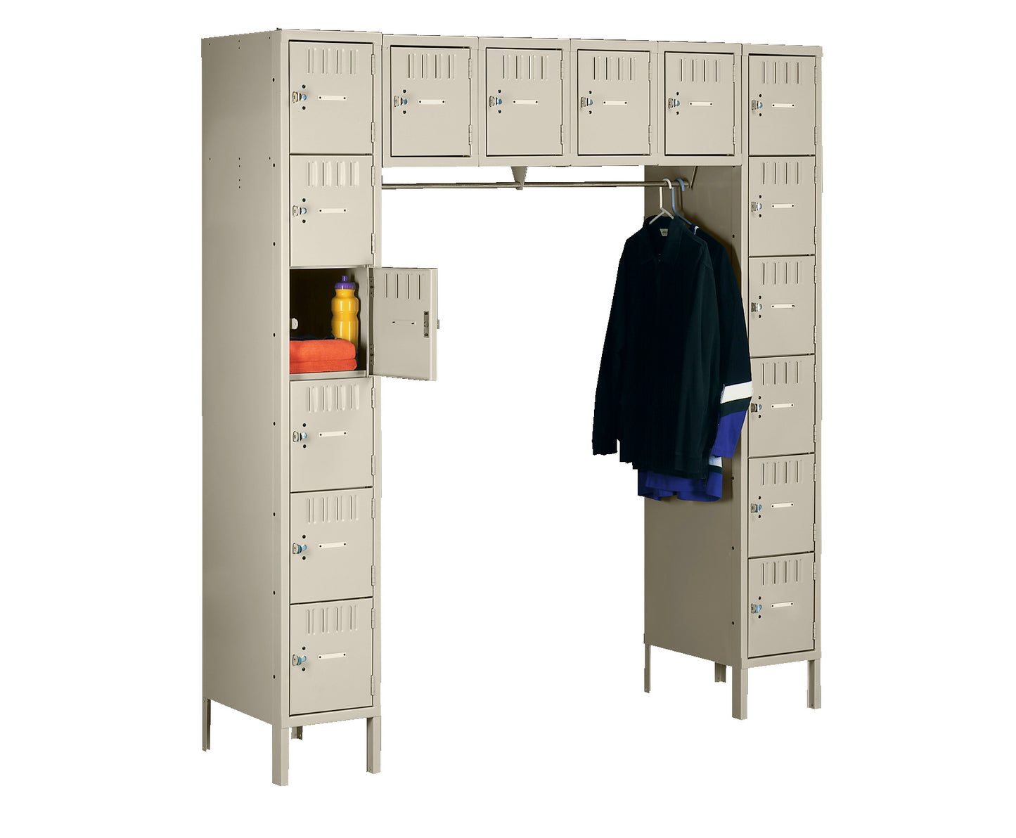 Tennsco SRK-721878-1 16 Person Locker - With Legs (Unassembled)