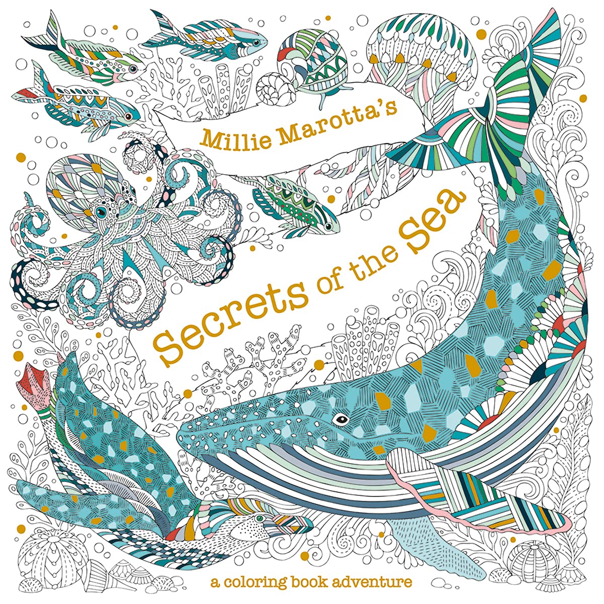 Paradise Clay STL357 Millie Marotta's Secrets of the Sea: A Coloring Book Adventure - Book