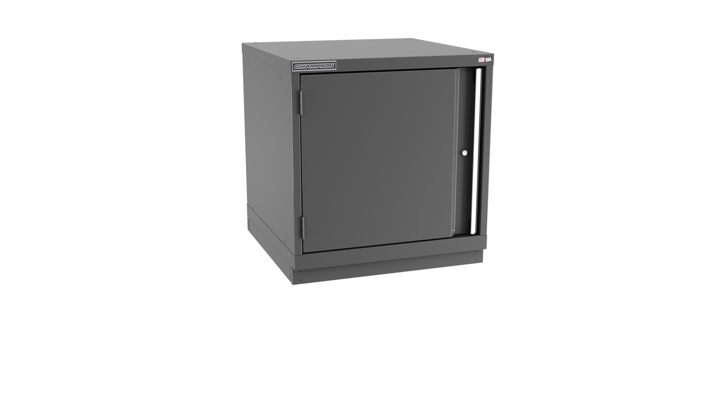 Champion Tool Storage SW1200-FDIL-FTB-DG 1-Door Standard Depth Modular Cabinet SW1200 | 28-1/4"W x 29-7/8"H x 28-1/2"D, Dark Gray