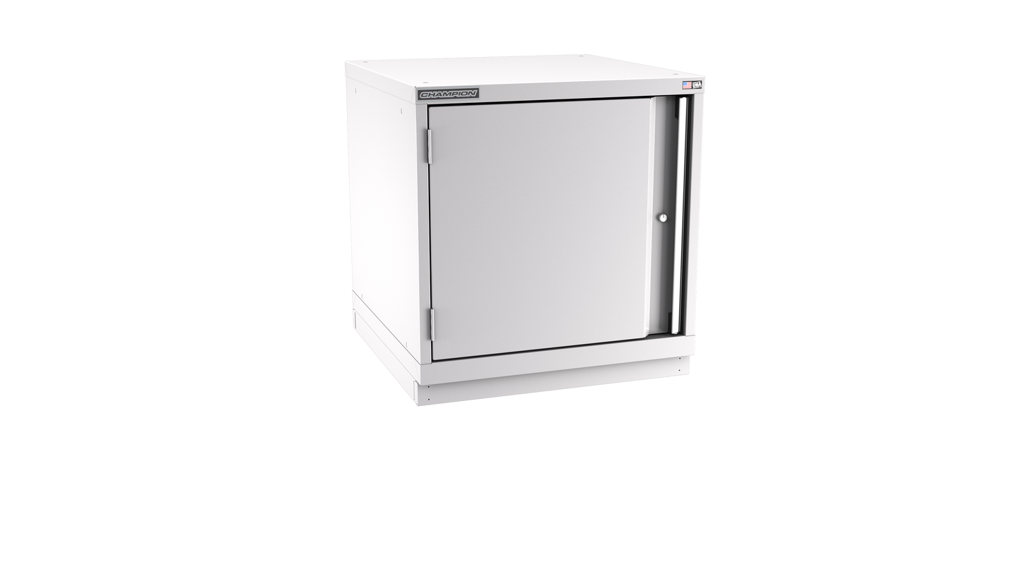 Champion Tool Storage SW1200-FDIL-FTB-LG 1-Door Standard Depth Modular Cabinet SW1200 | 28-1/4"W x 29-7/8"H x 28-1/2"D, Light Gray