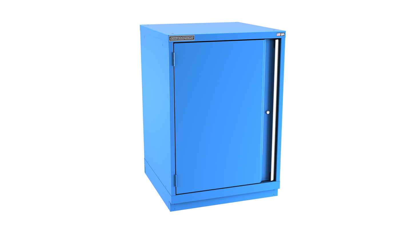 Champion Tool Storage SW1800-FDIL-FTB-BB 1-Door Standard Depth Modular Cabinet SW1800 | 28-1/4"W x 41-3/4"H x 28-1/2"D, Bright Blue