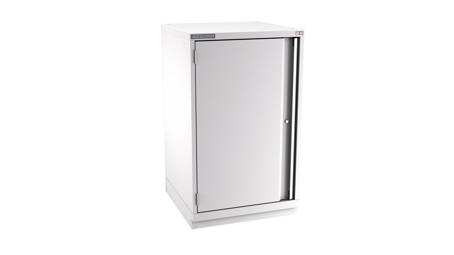 Champion Tool Storage SW2100-FDIL-FTB-LG 1-Door Standard Depth Modular Cabinet SW2100 | 28-1/4"W x 45-1/4"H x 28-1/2"D, Light Gray