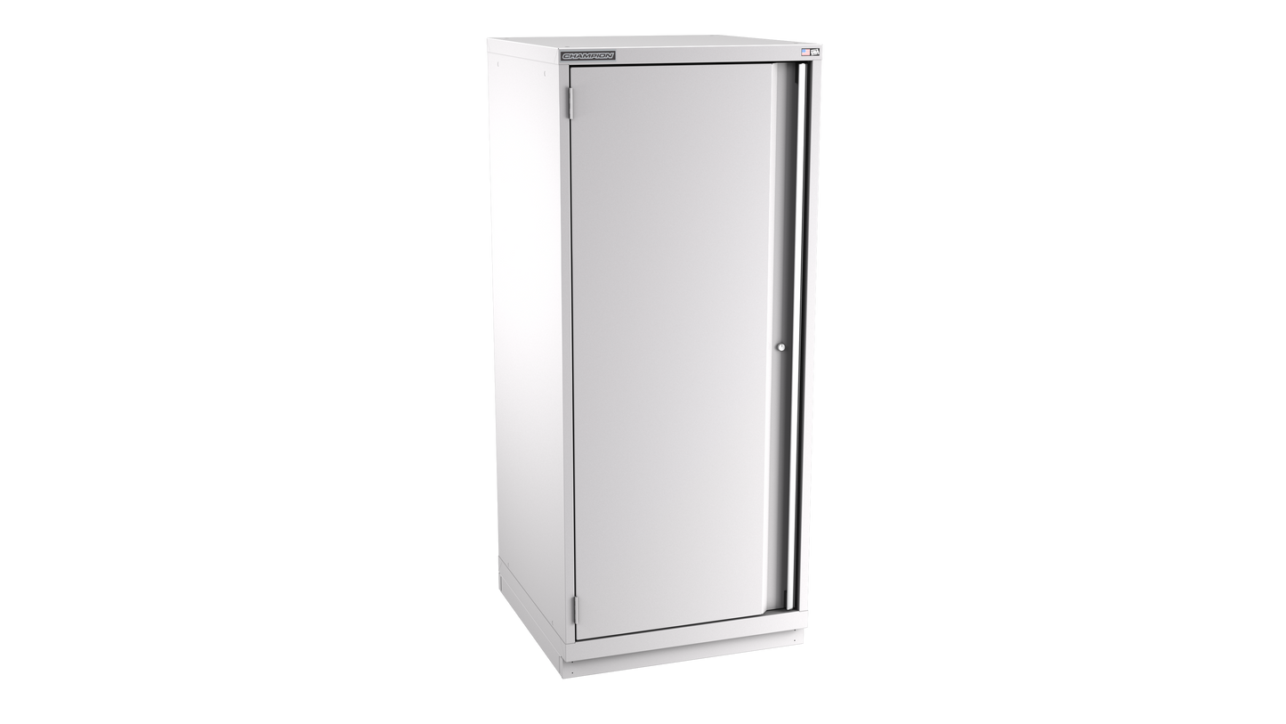 Champion Tool Storage SW3050-FDIL-FTB-LG 1-Door Standard Depth Modular Cabinet SW3050 | 28-1/4"W x 66-3/8"H x 28-1/2"D, Light Gray