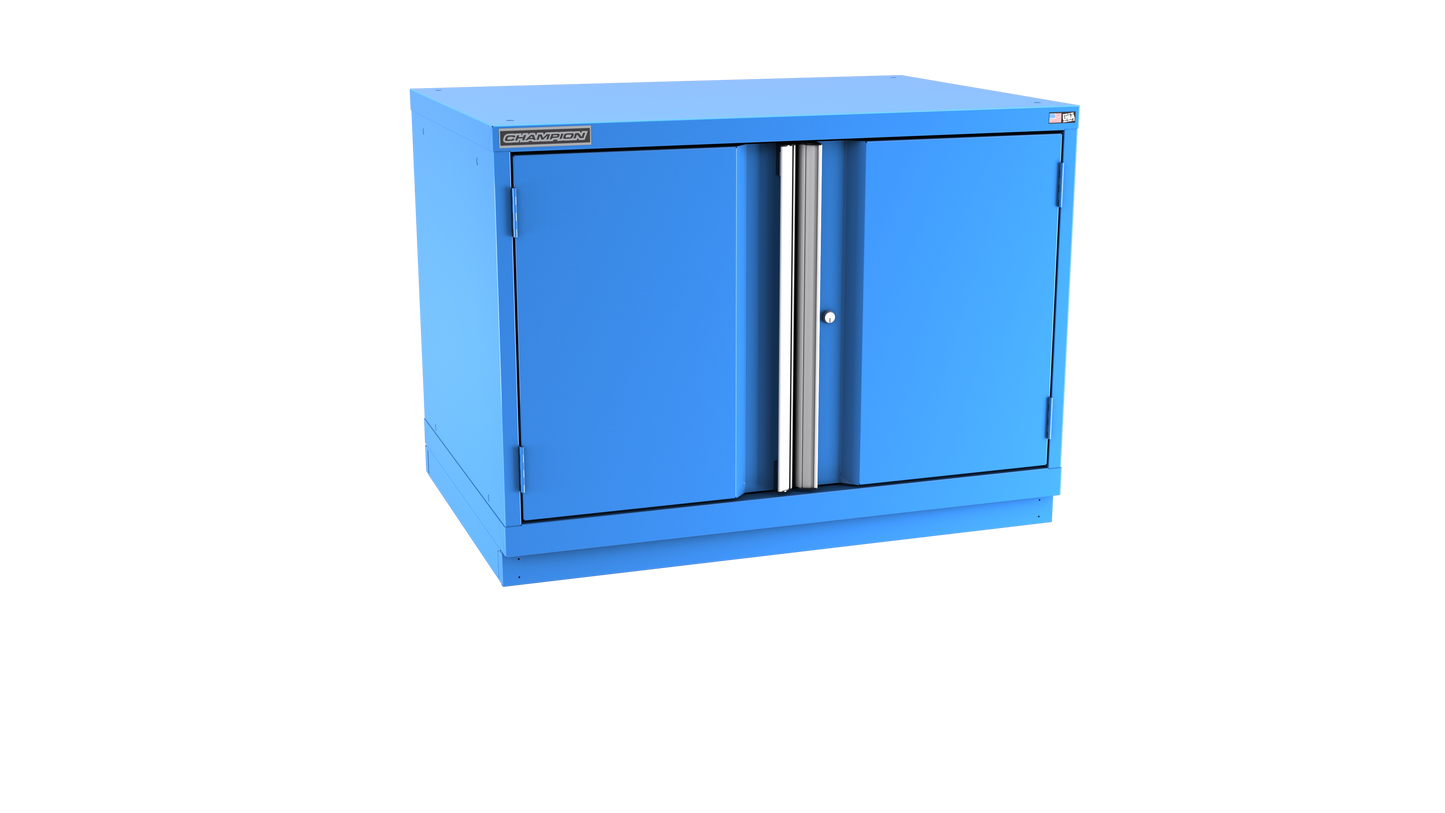 Champion Tool Storage SWP1200-2FDIL-FTB-BB 2-Door Standard Depth Modular Cabinet SWP1200 | 40-1/4"W x 29-7/8"H x 28-1/2"D, Bright Blue