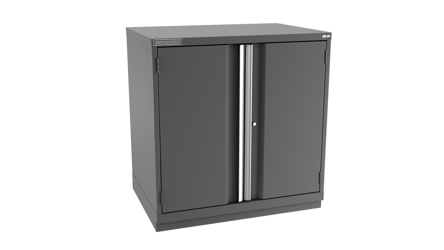 Champion Tool Storage SWP1800-2FDIL-FTB-DG 2-Door Standard Depth Modular Cabinet SWP1800 | 40-1/4"W x 41-3/4"H x 28-1/2"D, Dark Gray