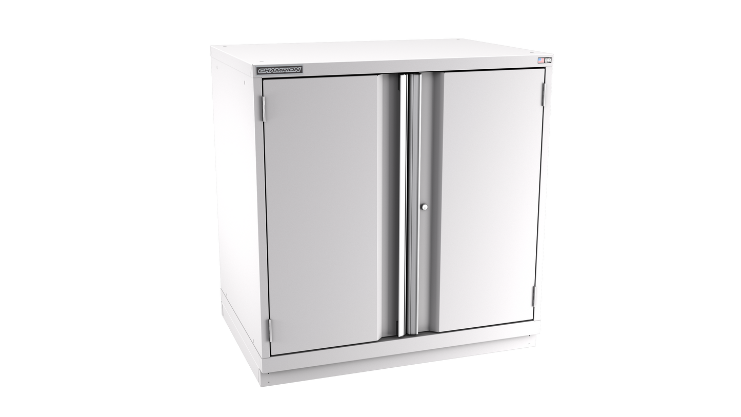 Champion Tool Storage SWP1800-2FDIL-FTB-LG 2-Door Standard Depth Modular Cabinet SWP1800 | 40-1/4"W x 41-3/4"H x 28-1/2"D, Light Gray