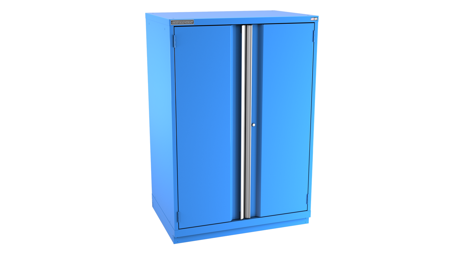 Champion Tool Storage SWPS2700-2FDIL-FTB-BB 2-Door Shallow Depth Modular Cabinet SWPS2700 | 40-1/4"W x 59-1/2"H x 22-1/2"D, Bright Blue