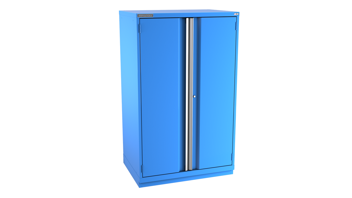 Champion Tool Storage SWPS3050-2FDIL-FTB-BB 2-Door Shallow Depth Modular Cabinet SWPS3050 | 40-1/4"W x 66-3/8"H x 22-1/2"D, Bright Blue