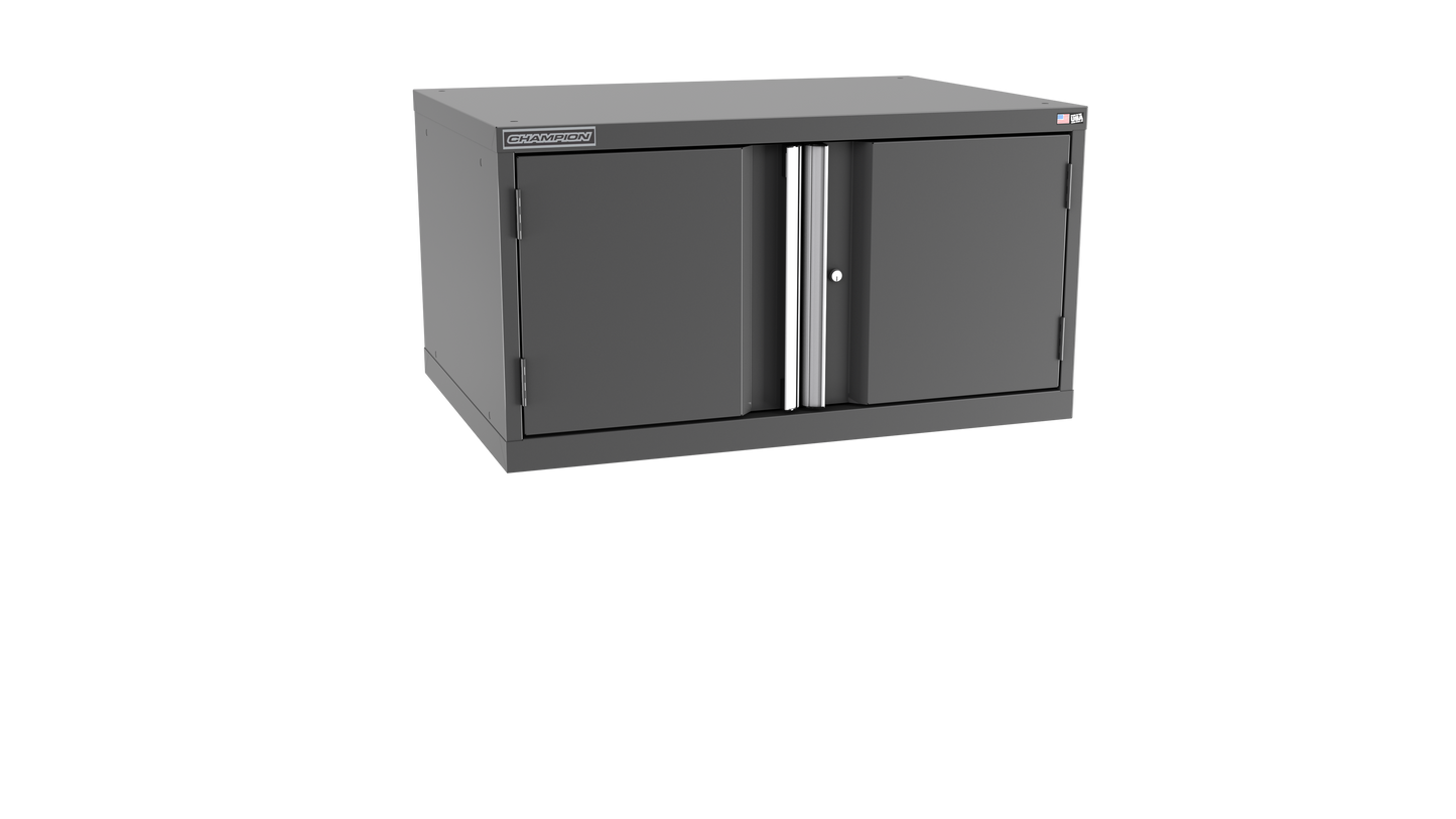 Champion Tool Storage SWPS900-2FDIL-DG 2-Door Shallow Depth Modular Cabinet SWPS900 | 40-1/4"W x 21-5/8"H x 22-1/2"D, Dark Gray