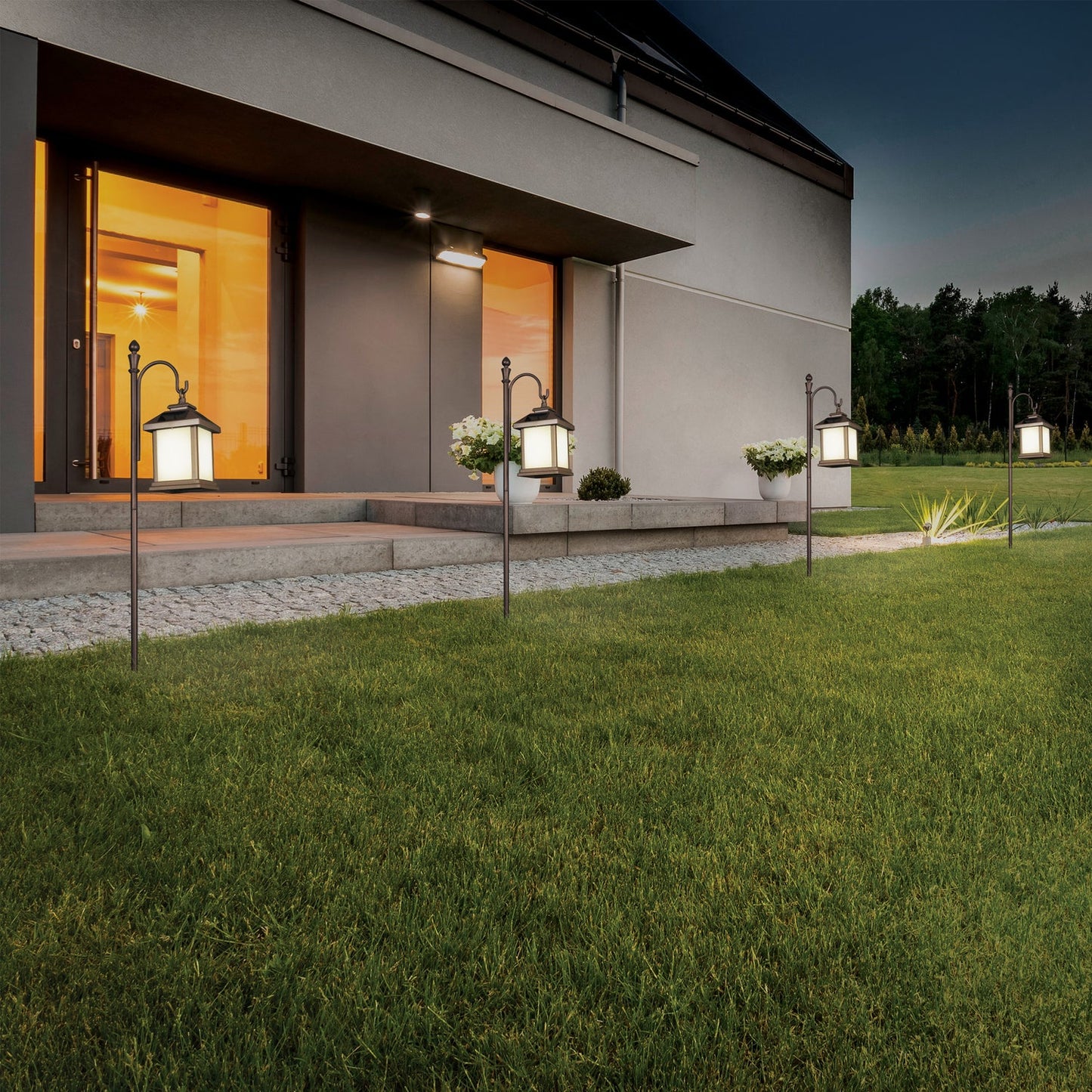 Feit Electric SYNC/HOOK48 4 ft. OneSync Landscape Bronze Shepherd’s Hook