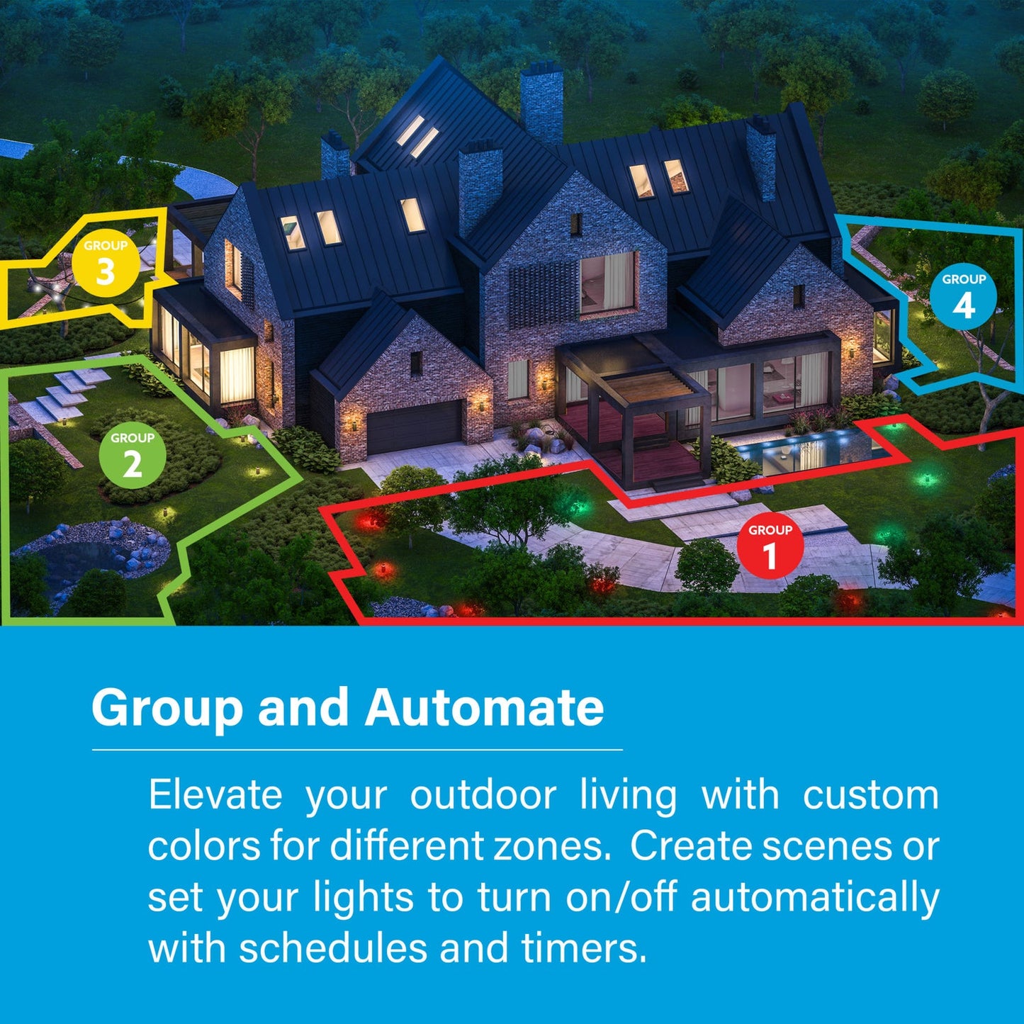 Feit Electric SYNC/PLUG/REM OneSync Landscape Handheld Remote Control + Outdoor Plug