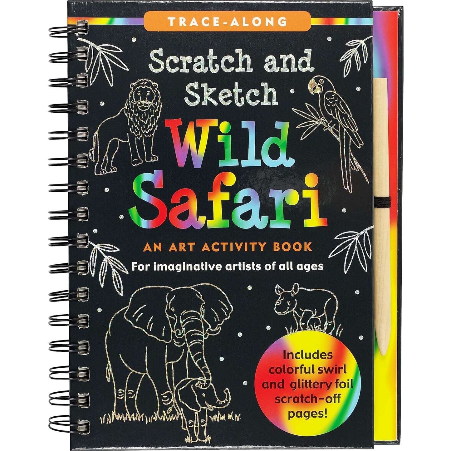 Paradise Clay PPP077 Scratch & Sketch: Wild Safari - Book
