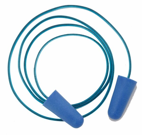 Gateway Safety 916550 SoftSeal MD Metal Detectable Disposable Foam Earplugs - 33 NRR, Corded, Blue