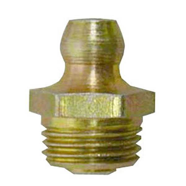 American Lube T-7404 Metric 10 x 1 Taper, Straight, .6" Long, Grease Fitting