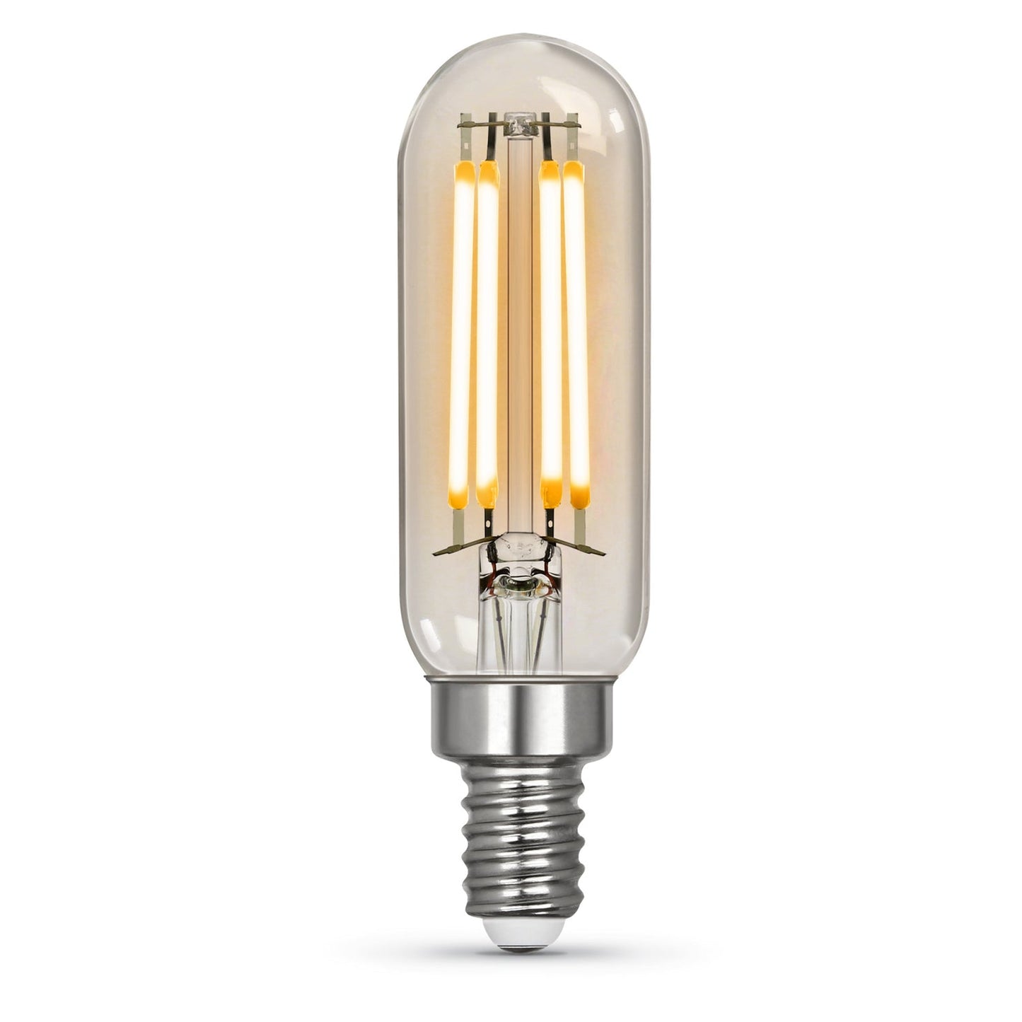 Feit Electric T640CL927CAHDRP/4/RP 3.3W (40W Replacement) Soft White (2700K) E12 Base T6 Filament LED (4-Pack)
