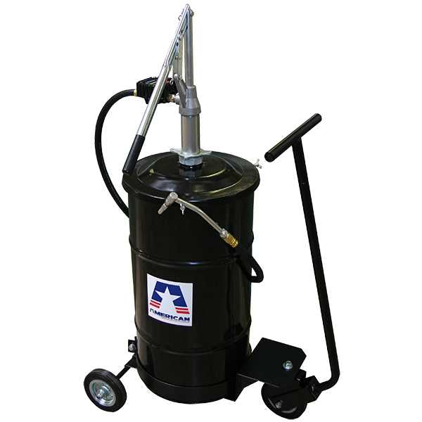 American Lube TIM-62-2C Portable, Non-Metered, Hand-Operated Gear Oil Dispenser for 16-Gallon Drum