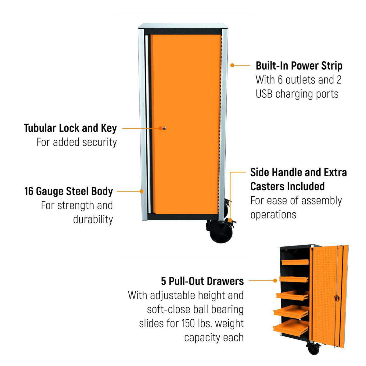 Gearwrench 83249SL 28" x 24" Side Locker for Rolling Tool Cabinet