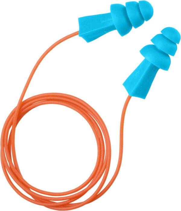 Gateway Safety 942510 Tri-Grip JR Reusable Earplugs - Junior Size, 27 NRR, Small Ear Canal Fit