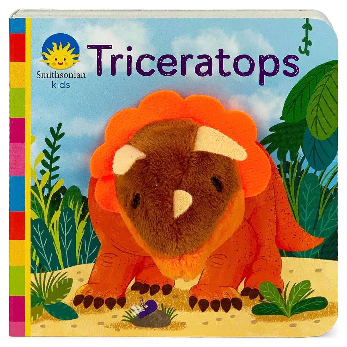 Paradise Clay CDP012 Triceratops - Finger Puppet Book