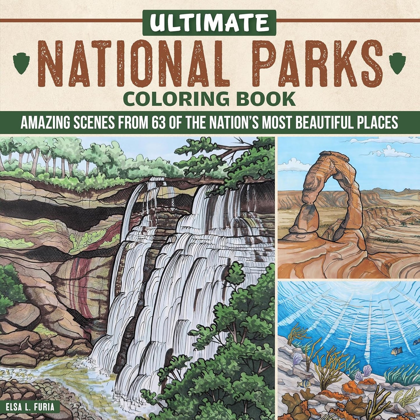 Paradise Clay FCP149 Ultimate National Parks Coloring Book