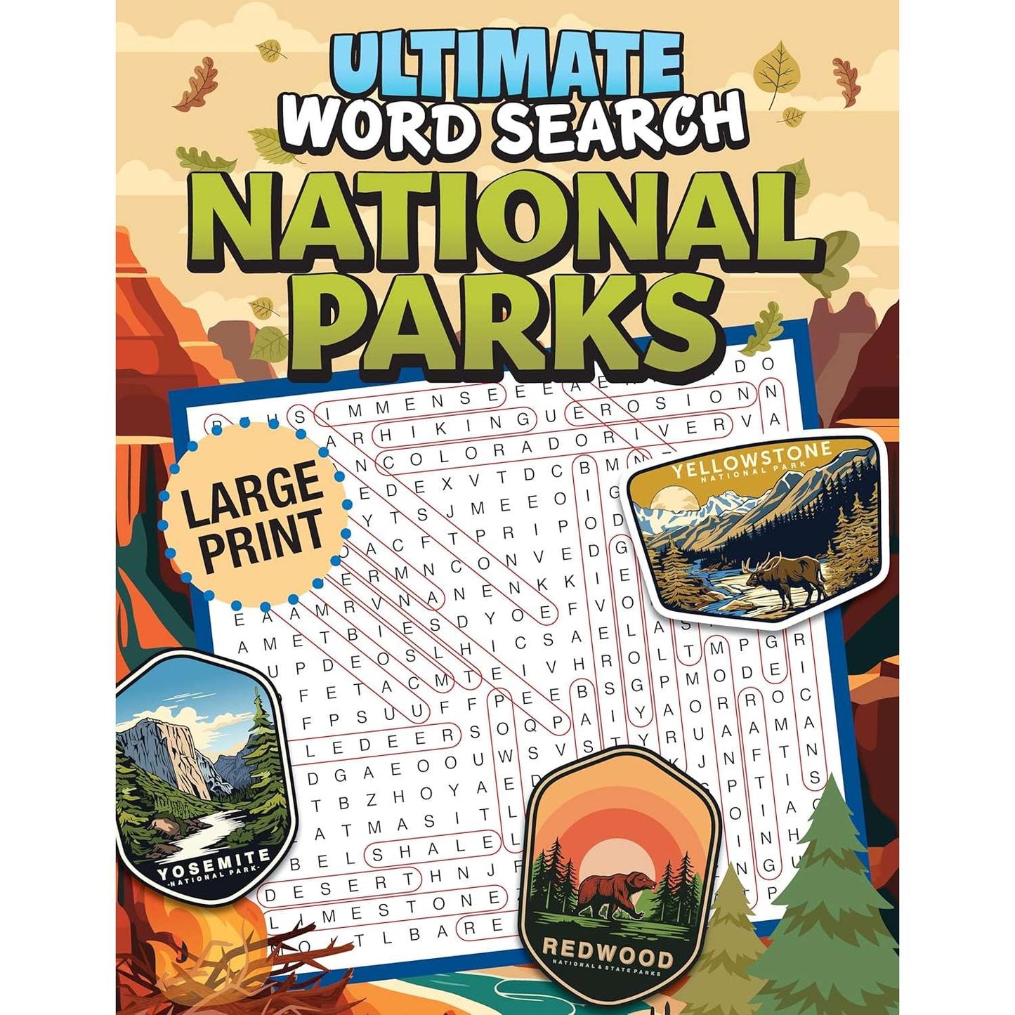 Paradise Clay FCP143 Ultimate Word Search National Parks - Book