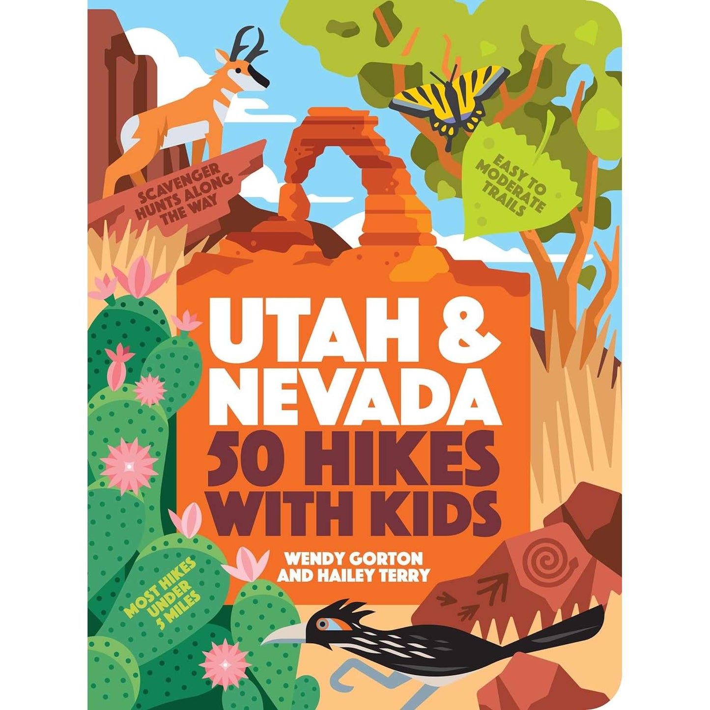 Paradise Clay HCT075 50 Hikes with Kids Utah and Nevada - Book