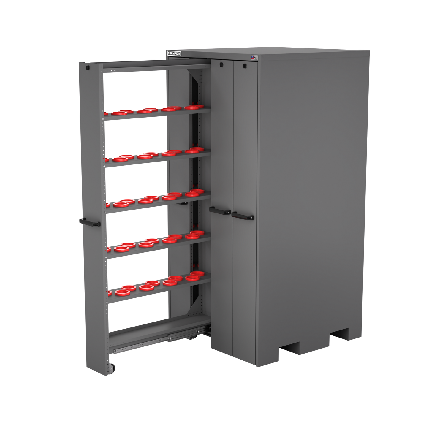 Champion Tool Storage VSCH80-DG 4-Drawer Standard Depth Vertical Storage Cabinet VSCH80 | 40"W x 84"H x 41"D, Dark Gray