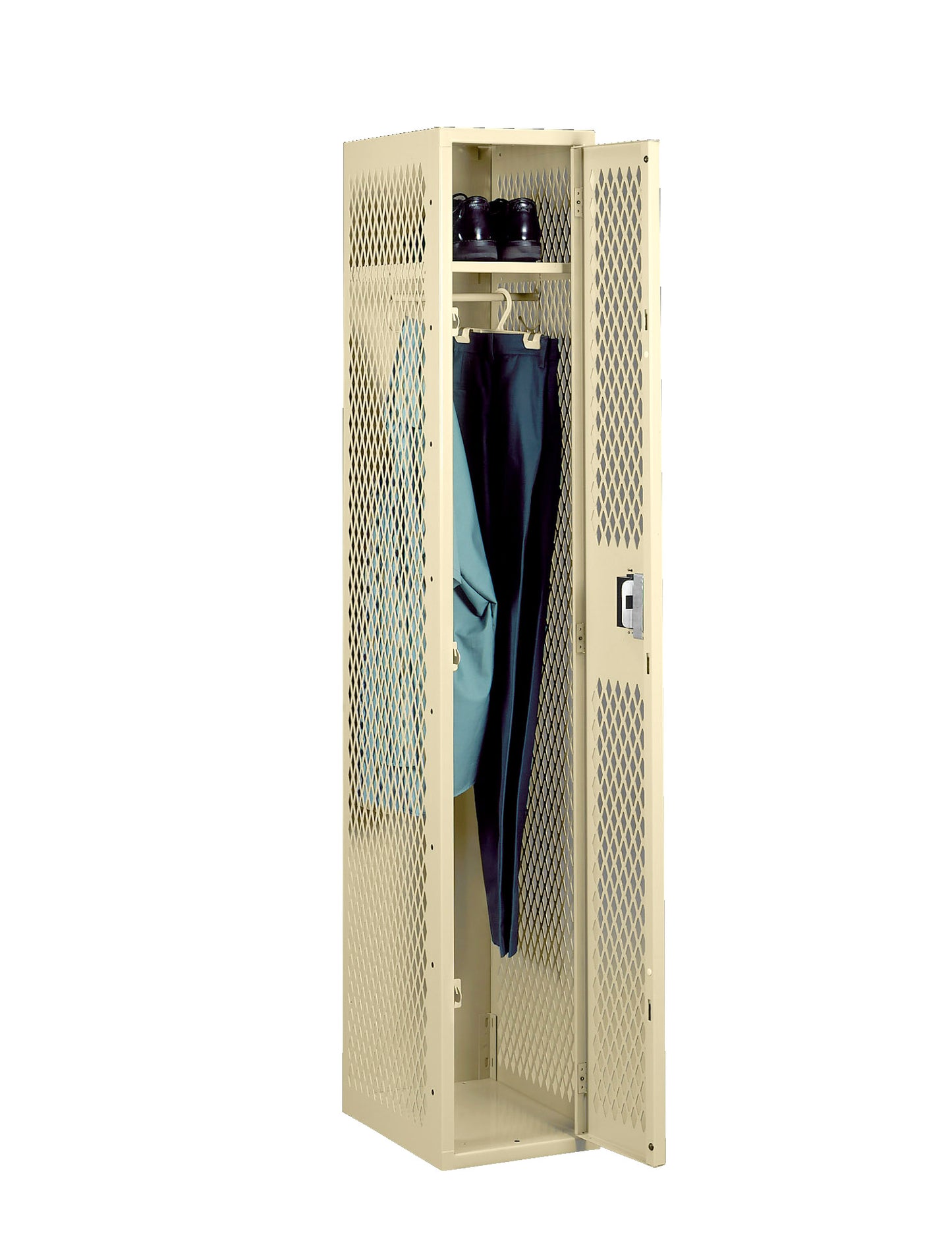 Tennsco VSL-121872-A Single Tier Ventilated Locker - One Wide Without Legs (Assembled)