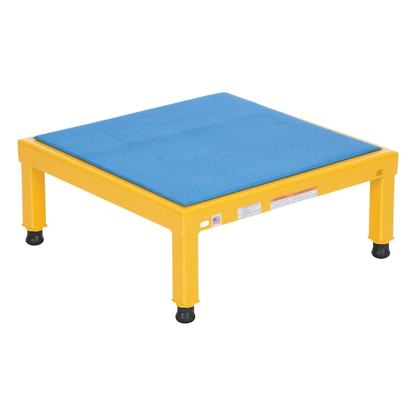 Vestil AHT-H-2424 Adj. Steel Stand, 10-1/2-16-1/2 H, 24 x 24, 10.5 Overall Height, Steel, Yellow