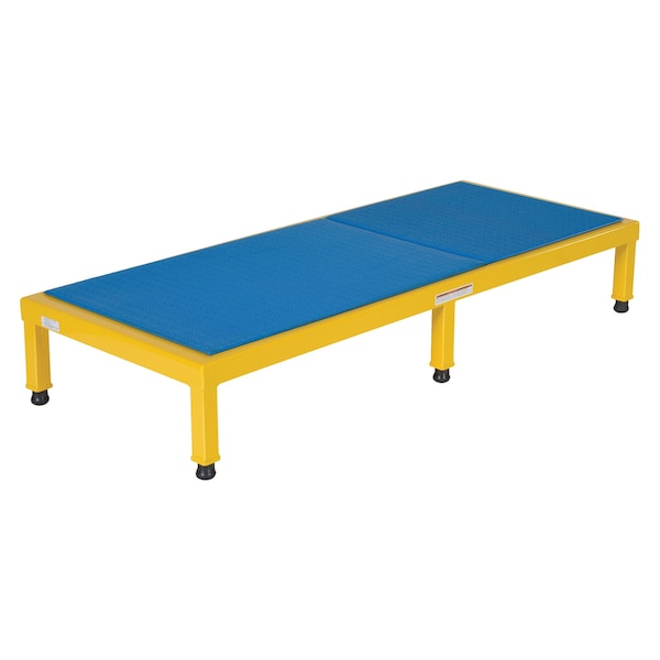 Vestil AHT-H-2460 Adj. Steel Stand, 10-1/2-16-1/2 H, 24 x 60, 10.5 Overall Height, Steel, Yellow