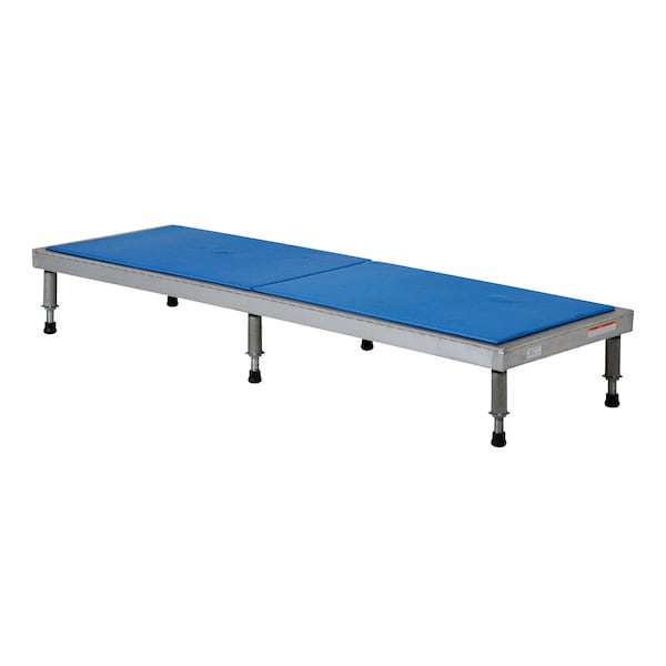 Vestil AHT-H-2472-SS Adjustable Stainless Steel Stand 10-1/2" to 16-1/2" Height 24"W x 72"L