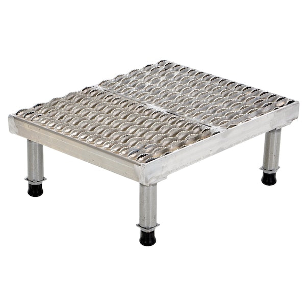 Vestil AHW-H-1924-SS Adjustable Stand, 19W x 24L, 10.5 Overall Height, Stainless Steel, Silver