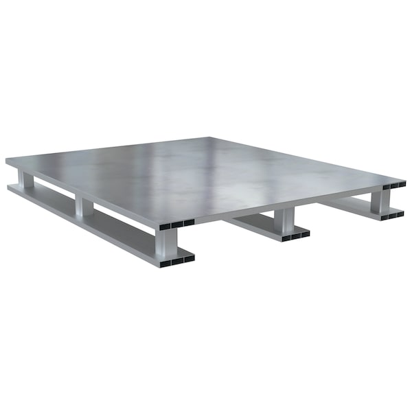 Vestil AP-ST-4048-SB Aluminum Pallet, 47.875 in L, 40 in W, 5.0625 H