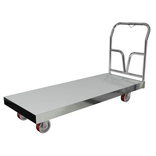 Vestil ASD-2460 Silver Aluminum Sheet Deck Platform Truck 24 x 60