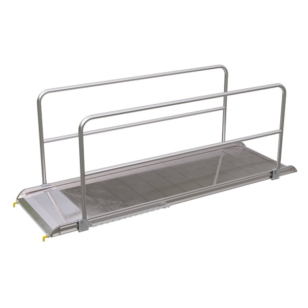 Vestil AWR-38-10B-HR Alum. Walk Ramp w/Rail Hook, 120 x 38"
