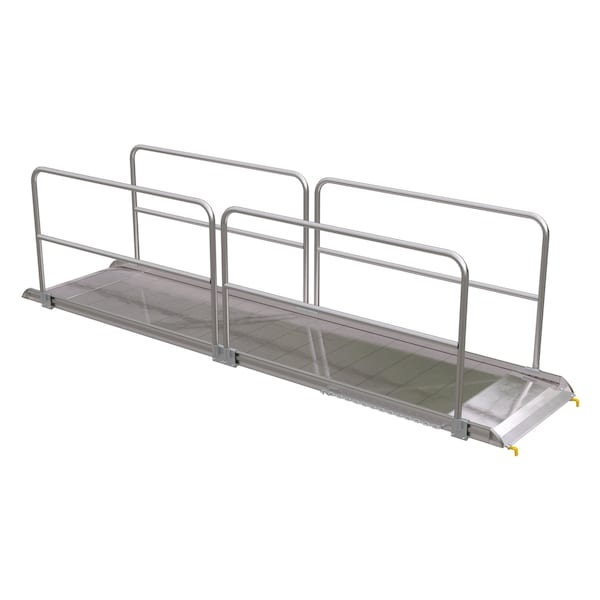 Vestil AWR-38-14B-HR Alum. Walk Ramp w/Rail Hook, 168 x 38"