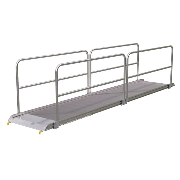 Vestil AWR-38-16B-HR Alum. Walk Ramp w/Rail Hook, 192 x 38"