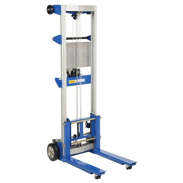 Vestil A-LIFT-R Winch Lift Truck Fixed Straddle, Load Cap. 500 lb.
