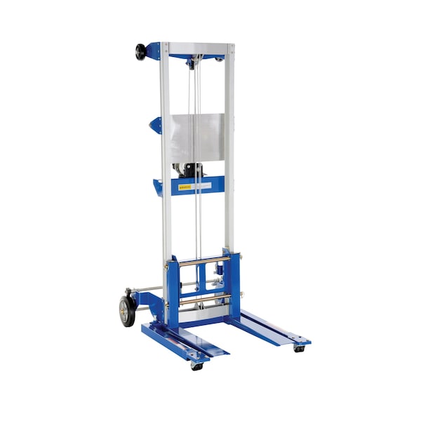 Vestil A-LIFT-S Winch Lift Truck Adj. Straddle, Load Cap. 500 lb.